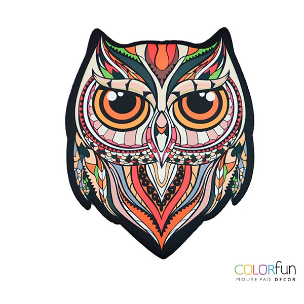 Mouse Pad Imã Colorfun Owl Reliza
