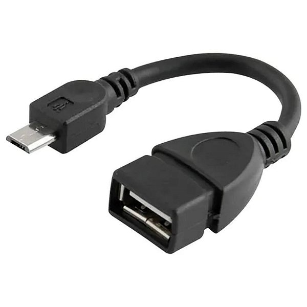 Conversor Micro USB Para USB Fêmea, 15 Cm