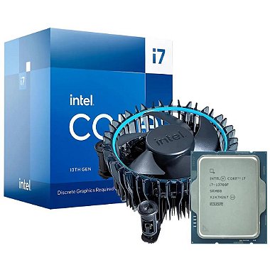 Processador Intel Core i7 13700F, 13ª Geração, 2.1GHz, 5.2GHz Turbo, 16 Cores, 24 Threads, 30MB Cache, LGA 1700, BX8071513700F