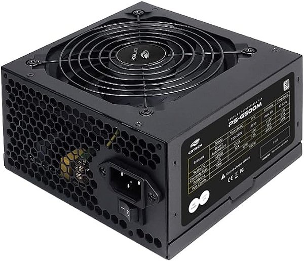 Fonte Game ATX 500W PS-G500B 80Plus Bronze C3Tech, PFC Ativo, Bivolt Automático