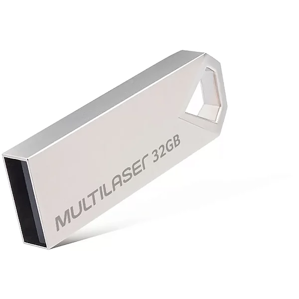 Pen drive Multilaser Diamond 32GB USB 2.0 Metálico PD851