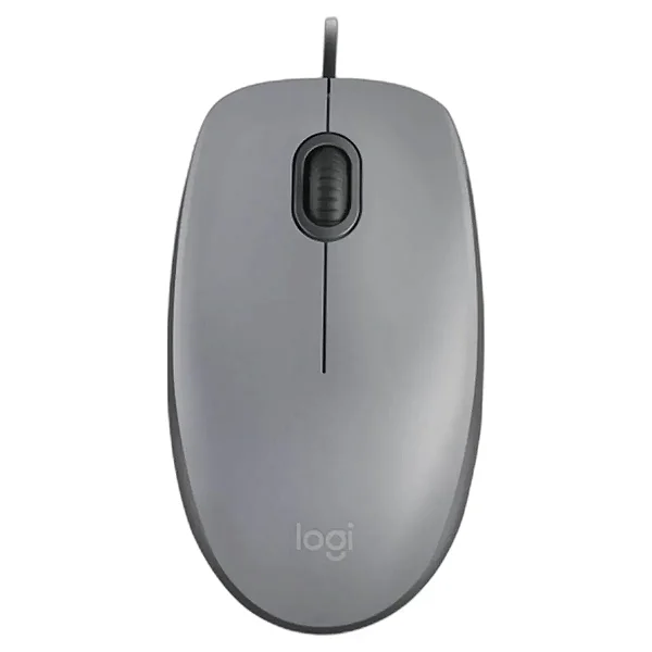 Mouse com fio USB Logitech M110 Silent Cinza, 910-006757