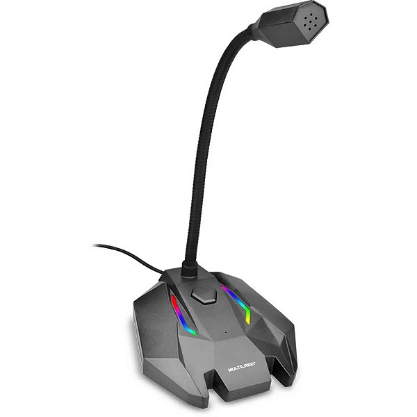 Microfone Gamer USB Com LED Multilaser - PH363