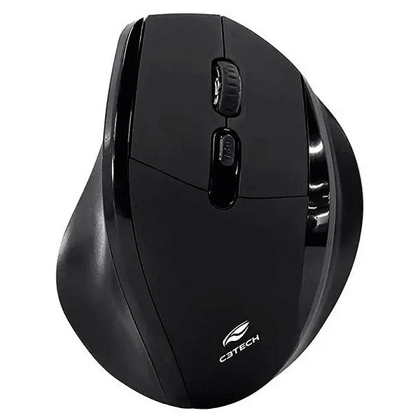 Mouse Sem Fio Ergo C3Tech 1600 DPI Preto M-W120BK