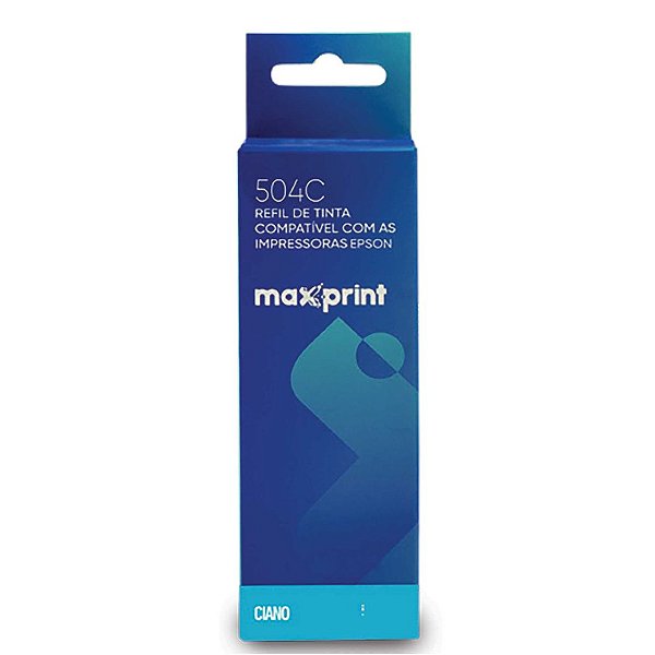Refil de tinta Maxprint 504C­ ciano Compatível com Epson T504220, 6116829