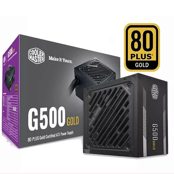 Fonte Cooler Master G500 500W 80 Plus Gold, PFC Ativo, MPW-5001-ACAAG-BR