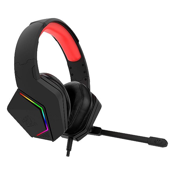 Headset Gamer Redragon Paris, RGB, USB, Drivers de 50mm, Black, H390-RGB