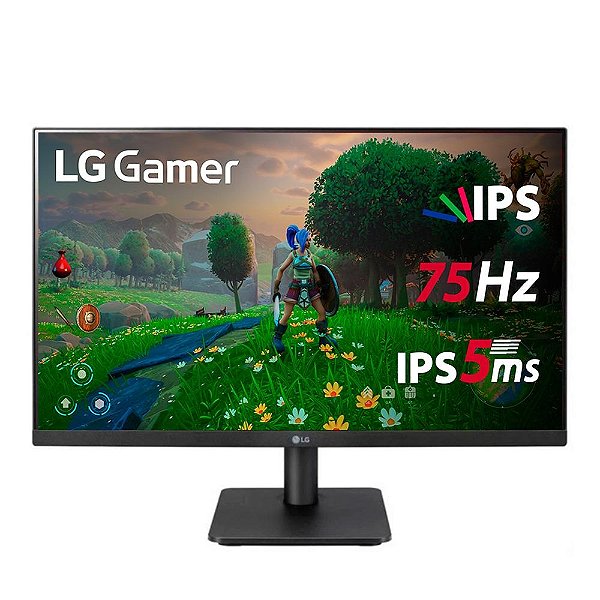 Monitor Gamer LG 27 Full HD, IPS, HDMI e VESA, FreeSync, Ajuste de Ângulo, Bordas Finas, 27MP400-B