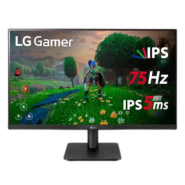 Monitor Gamer LG 27 Full HD, IPS, HDMI e VESA, FreeSync, Ajuste de Ângulo, Bordas Finas, 27MP400-B