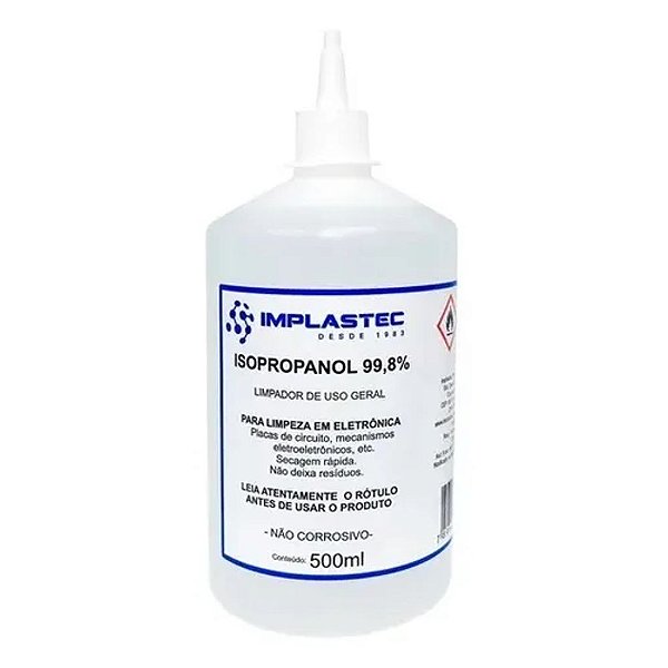 Alcool Isopropílico Frasco com 500 ml