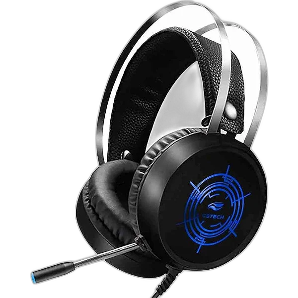 Headset Gamer C3tech Harrier USB Preto, multicores, PH-G330BK