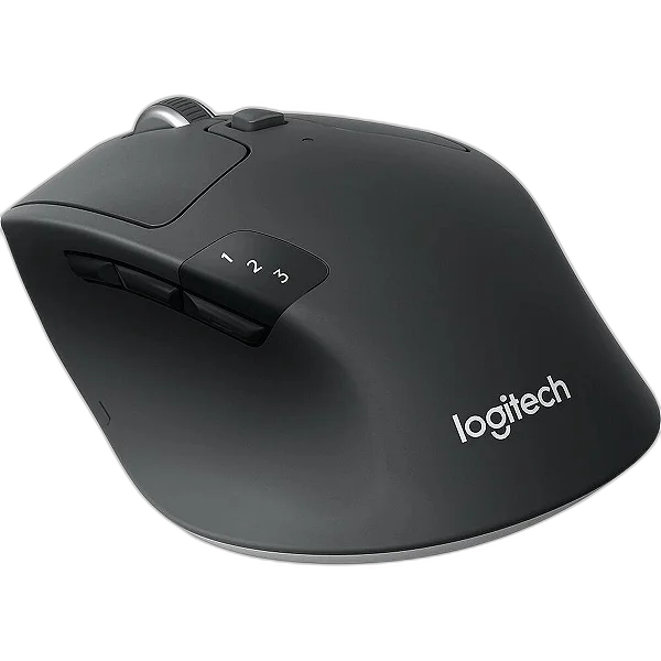 Mouse sem fio Logitech M720 Triathlon com Conexão USB Unifying ou Bluetooth com Easy-Switch para até 3 dispositivos e Pilha Inclusa