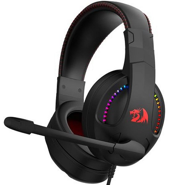 Headset Gamer Redragon Cronus Preto RGB H211-RGB
