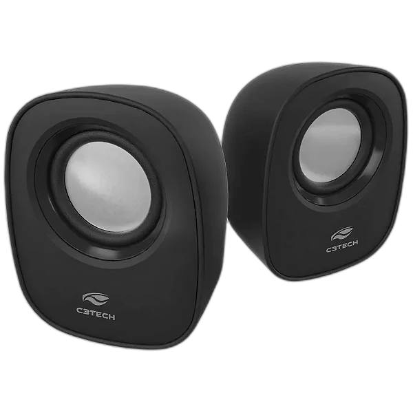 Caixa de Som Speaker 2.0 C3Tech SP-30BK Preta