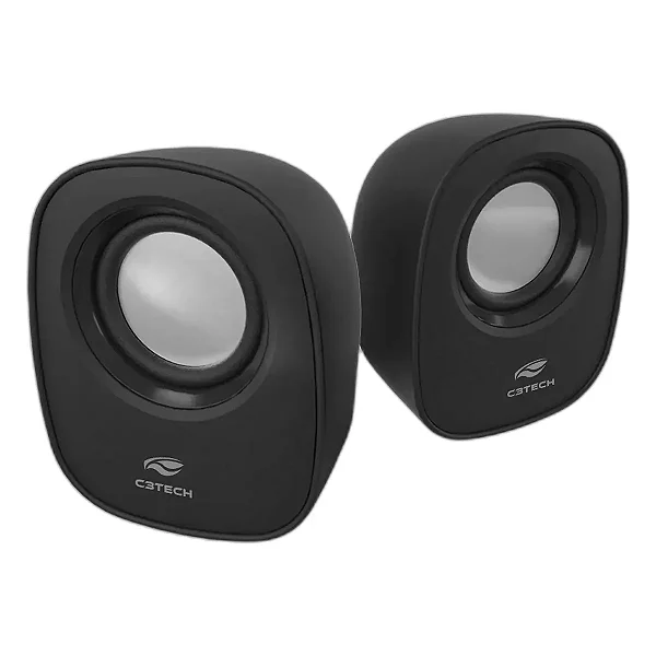 Caixa de Som Speaker 2.0 C3Tech SP-30BK Preta