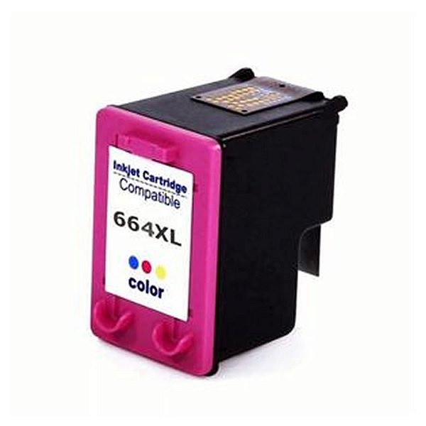 Cartucho de Tinta Compatível HP 664XL Color Microjet