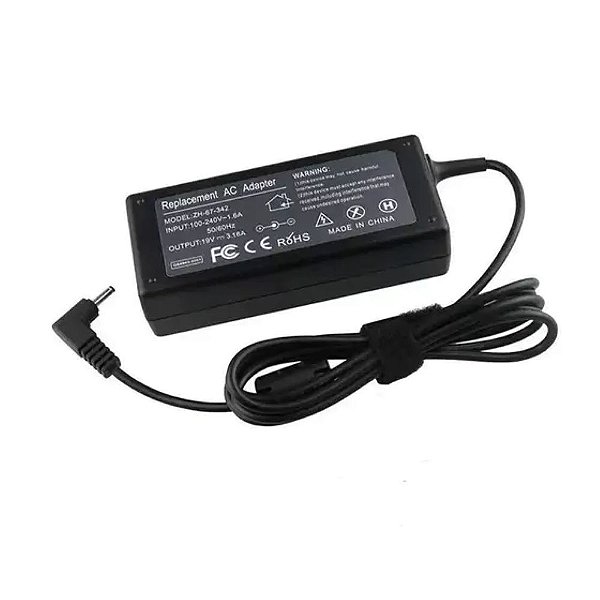 Fonte Carregador Ultrabook Samsung 19V 3.16A 3.0 x1.0mm