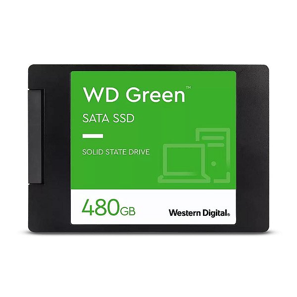 SSD 480GB WD Green SATA 3 WDS480G3G0A Leitura: 545MB/s e Gravação: 430MB/s