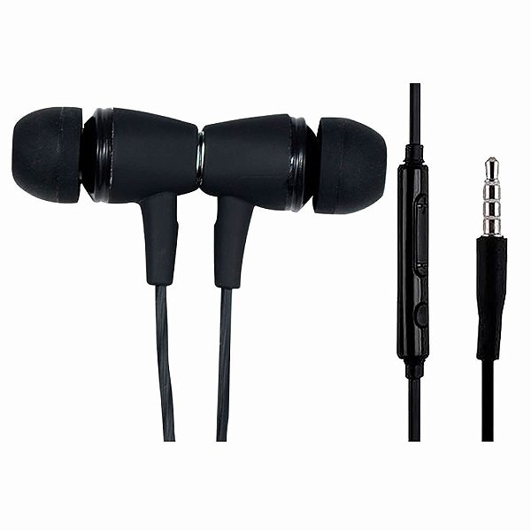 Fone de Ouvido Intra Auricular P2 3.5mm Preto X-Cell - XC-F-05-P