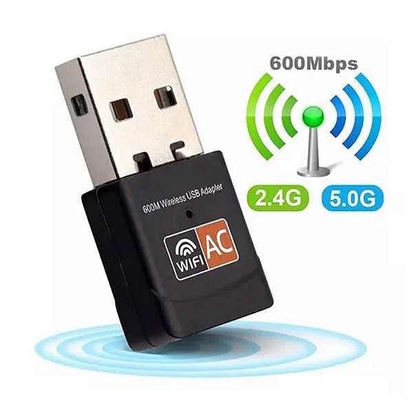 2.4GHz 600MBPS Antenna USB Wireless WIFI Adapter, Number Of Ports Pins: 1 At Rs 200/piece In Chennai - Foto 3