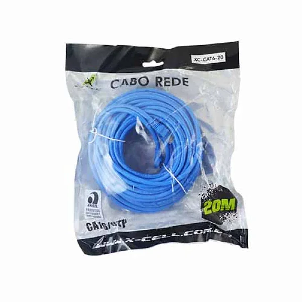 Cabo de Rede Cat.6 20 Metros X-Cell XC-CAT6-20