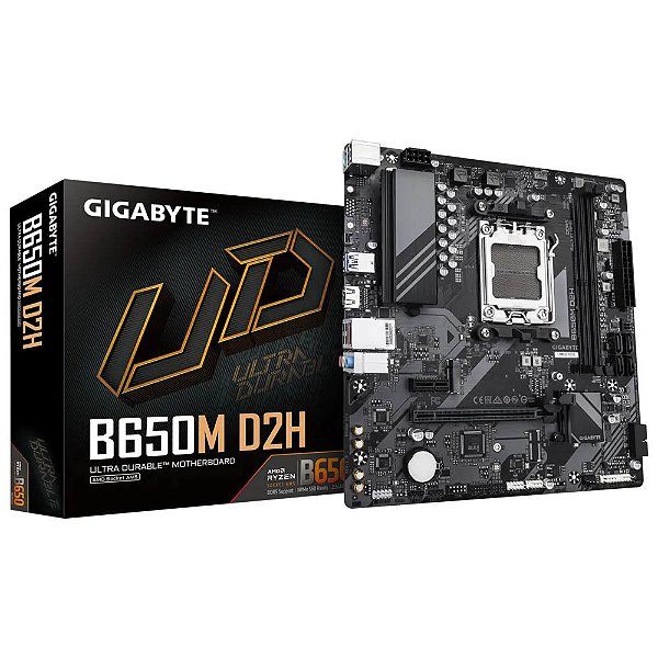 Placa Mãe Gigabyte B650M D2H AMD AM5 DDR5