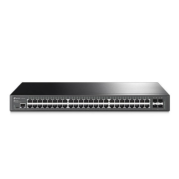 Switch Gerenciável L2+ com 48 Portas Gigabit e 4 Slots SFP Jetstream TP-Link TL-SG3452