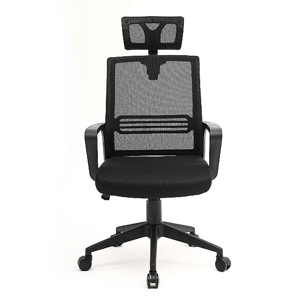 Cadeira Escritório Diretor Ergonomica Preto MAXOFFICE