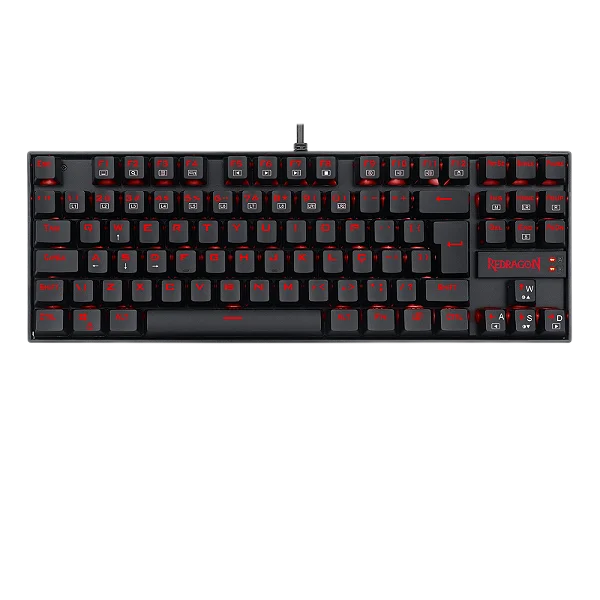 Teclado Mecânico Gamer Redragon Kumara K552, Switch Blue, Com Led, ABNT2, Black