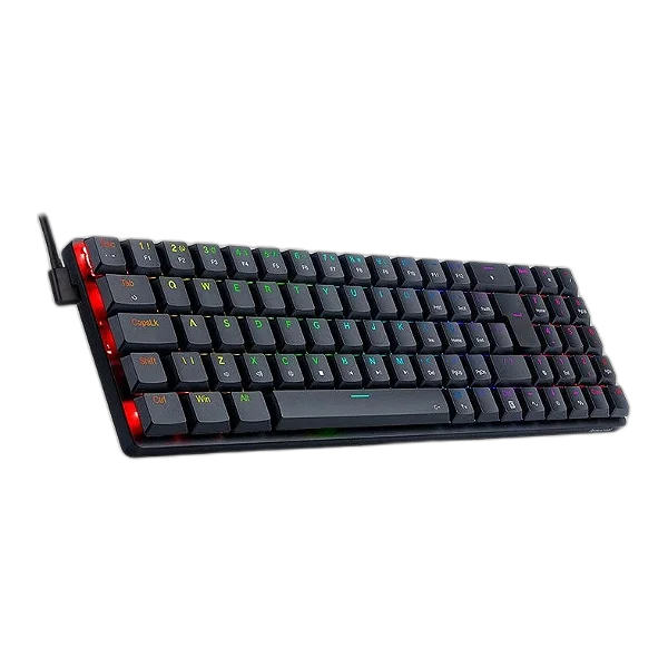 Teclado Mecanico Gamer Redragon Ashe, RGB, Switch Red, Preto, K626-KB-B-RED