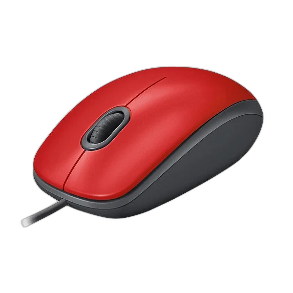 Mouse Logitech M110 Silent Vermelho