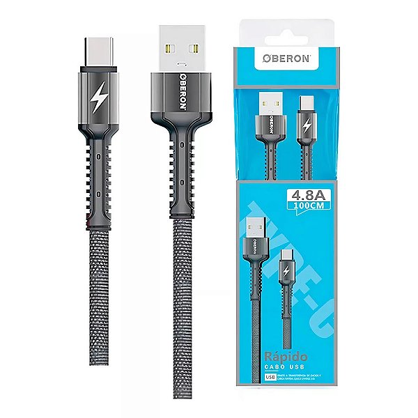 Cabo USB A Macho x USB Tipo C OR-C01/C1 Oberon
