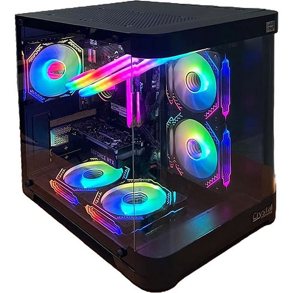 PC Gamer AMD Ryzen 5 5500, Placa de Vídeo Nvidia Geforce RTX3050, Memória 16GB DDR4, SSD NVMe 512GB