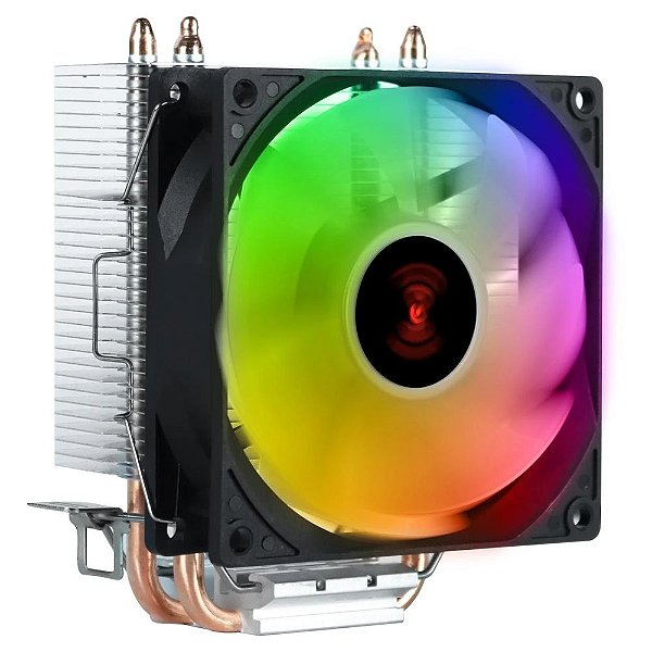 Cooler Para Processador Lorx Rainbow V2 92Mm Tdp 100W (Intel/Amd) - Pcyes Aclx92Rbv2