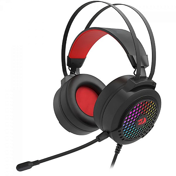 Headset Gamer Redragon Carmen, RGB, Drivers de 50mm, Black, H261