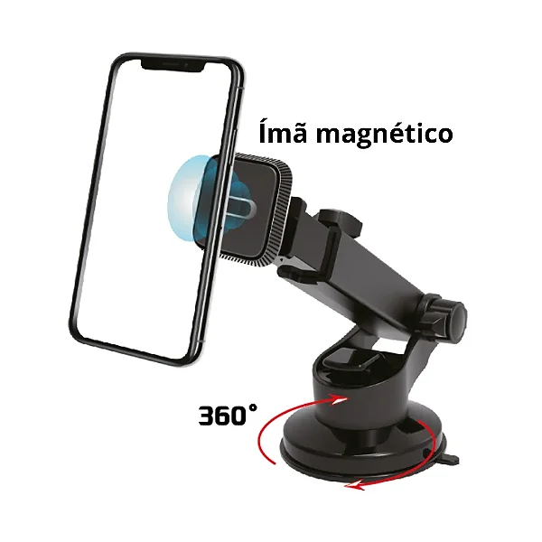 Suporte Para Celular Magnético 360 Graus X-Cell XC-SP-43