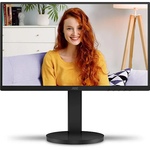 Monitor AOC 21.5" Ajuste de Altura 75Hz, 4Ms HDMI, VGA, VESA painel VA 22B3HMF