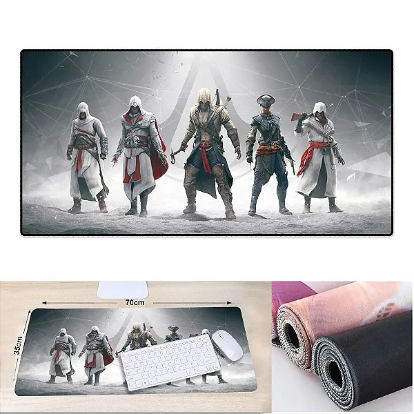 Mouse Pad Gamer Exbom 700x350x3mm Família Assassina