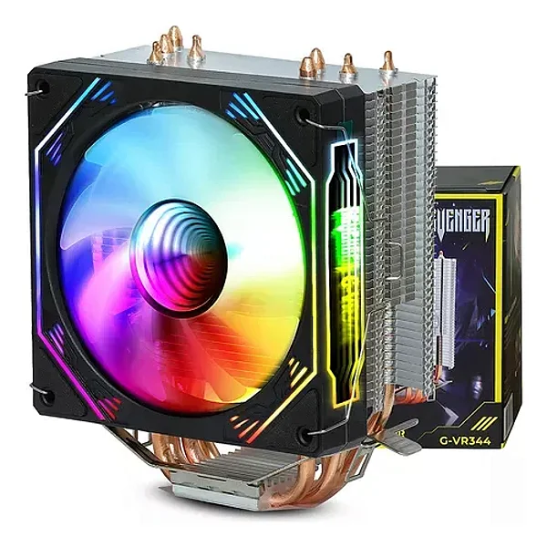 Cooler Para Processador Intel e AMD Revenger G-VR344 RGB