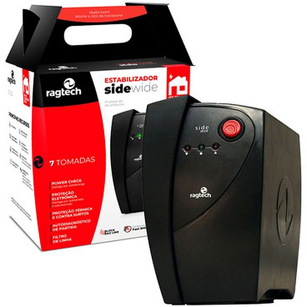 Estabilizador 1000VA  Ragtech Side Wide Biv/115