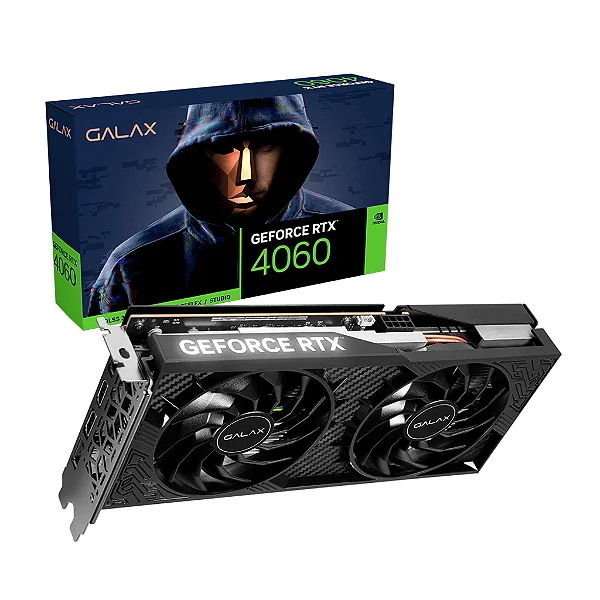 Placa de Video Galax GeForce RTX 4060 8GB GDDR6 128 Bits 1-CLICK OC 46NSL8MDAPCO