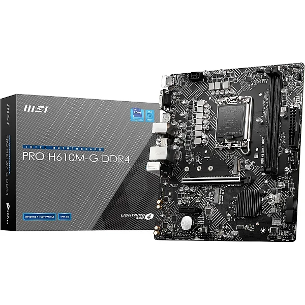Placa Mãe MSI Pro H610M-G LGA 1700
