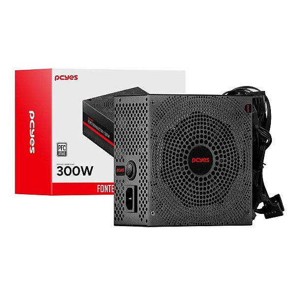 Fonte 300W PCYes Electra PFC Ativo ELEC300W