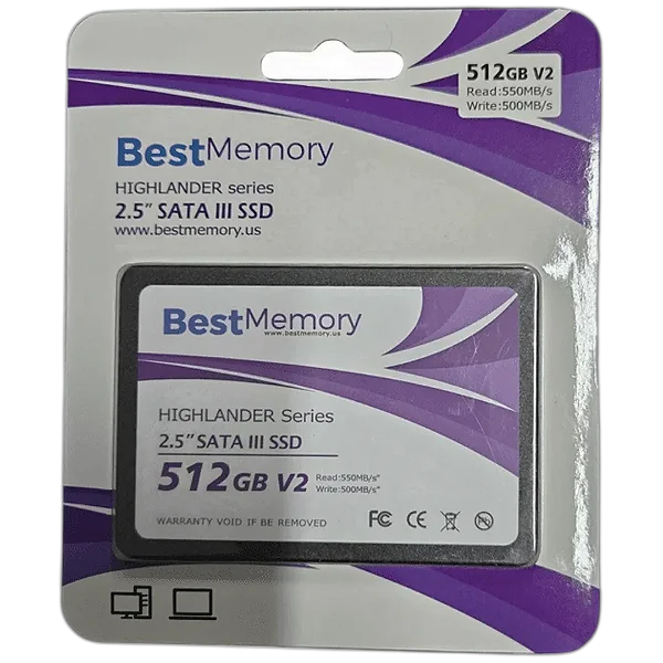 SSD 512GB SATA3 Best Memory BTSDA-512G-550