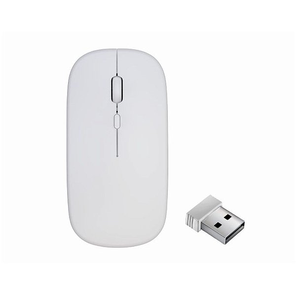 Mouse Sem Fio Recarregavel K-mex MAA7W4 WH