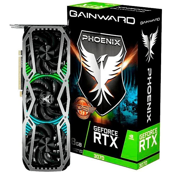 Placa de Vídeo RTX 3070 8GB 256 bit Gainward Phoenix Seminova