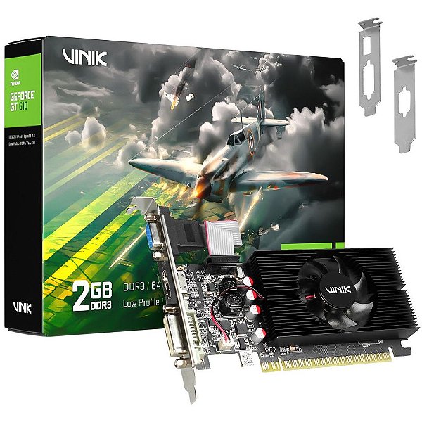 Placa de Vídeo GT610 2GB 64 bits Vinik Gpuvk6102Gblp