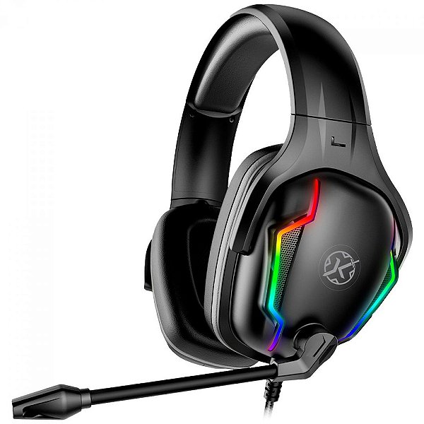 Headset Gamer Kalkan Munin RGB Preto 7.1 Virtual Surround USB KLK00022