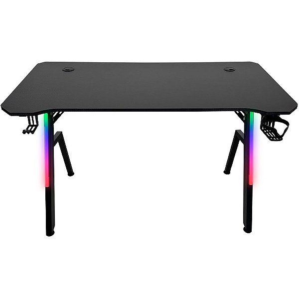 Mesa Gamer Kalkan Iluminação RGB 120x61cm - Setup Gaming Profissional