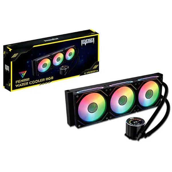 Water Cooler 360mm Revenger Fenrir G-VR360Pro RGB - Refrigeração Avançada com Iluminação RGB